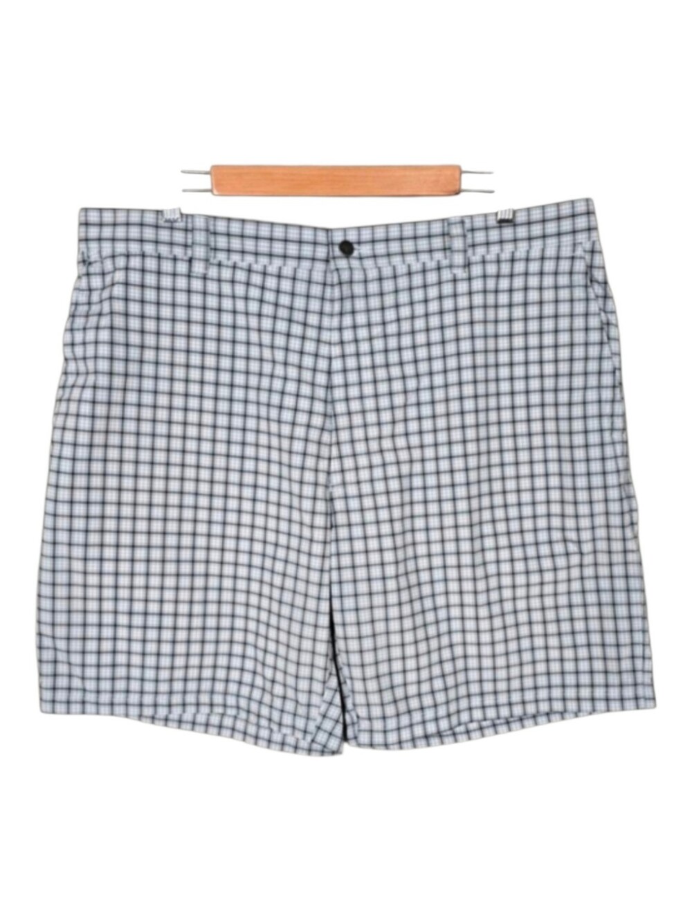 Callaway Men's Optimum Performance Golf Shorts Plaid White Black 38